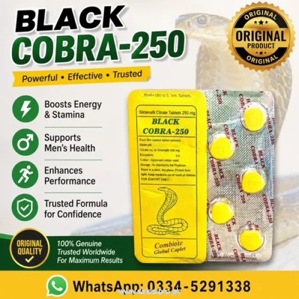 Black Cobra 250mg Tablets In Pakistan