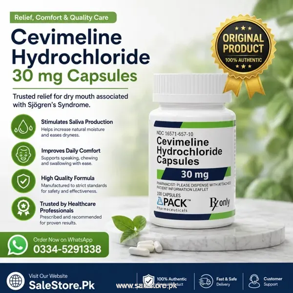 Cevimeline Hydrochloride 30mg Capsules In Pakistan