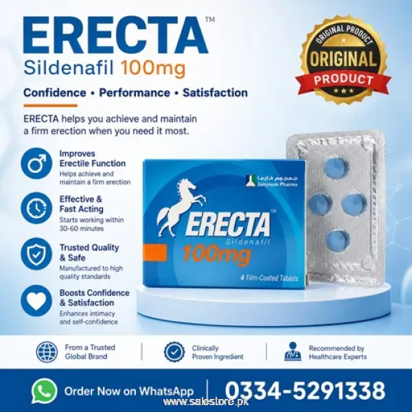 Erecta Sildenafil 100mg Tablets In Pakistan