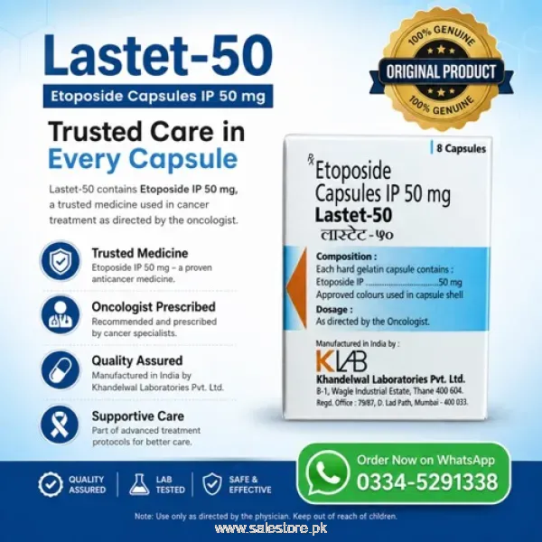 Etoposide Capsules IP 50Mg in Pakistan