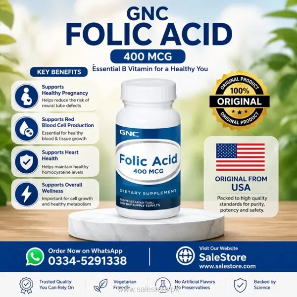 Gnc Folic ACID 400 Mcg Price In Pakistan