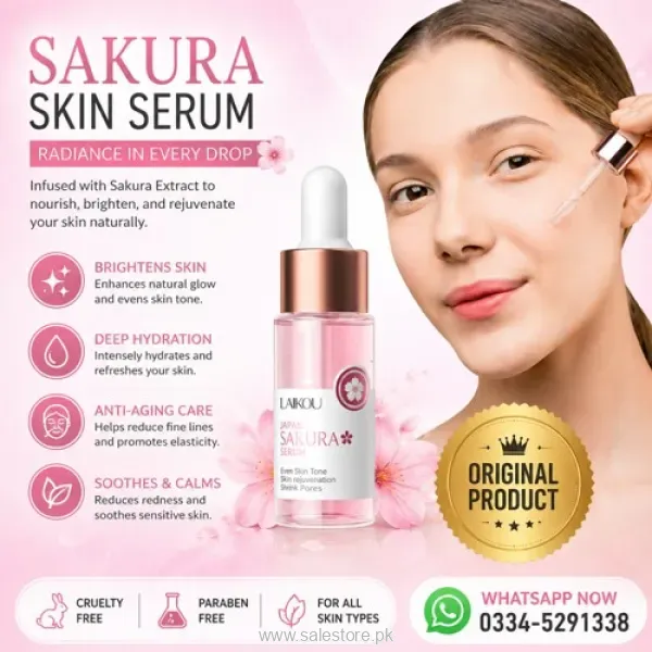 Laikou Sakura Skincare Face Serum in Pakistan