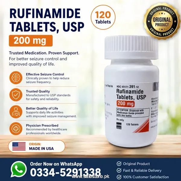 Rufinamide Tablets USP 200mg In Pakistan