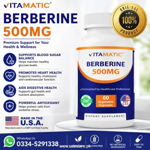 Vitamatic Berberine Capsule in Pakistan